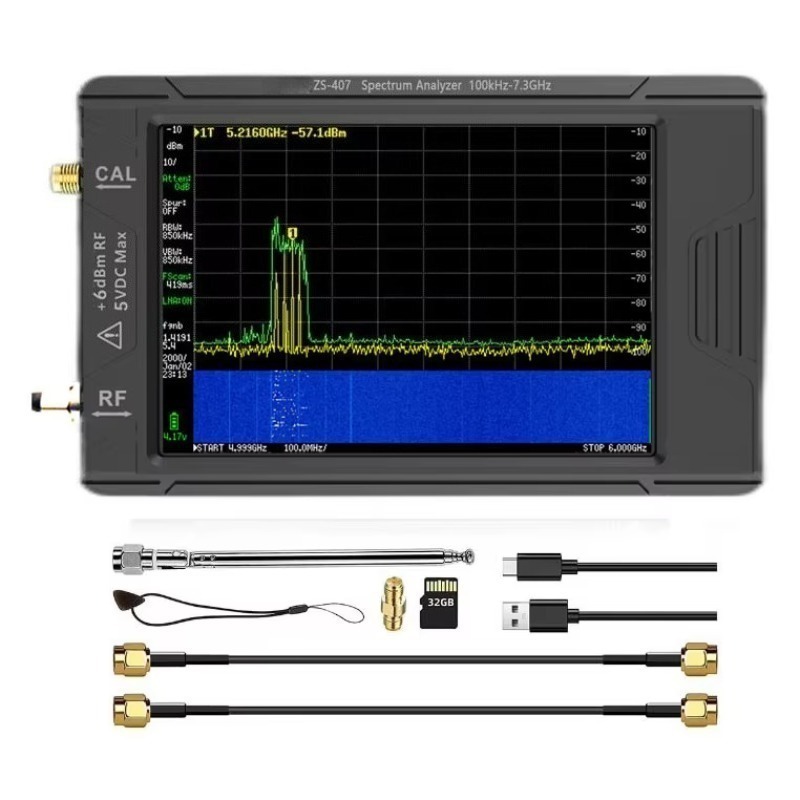 Signal Generator Spectrum Analyzer - ZS-406/ZS-407 4-inch Screen Handheld Spectrum Analyz