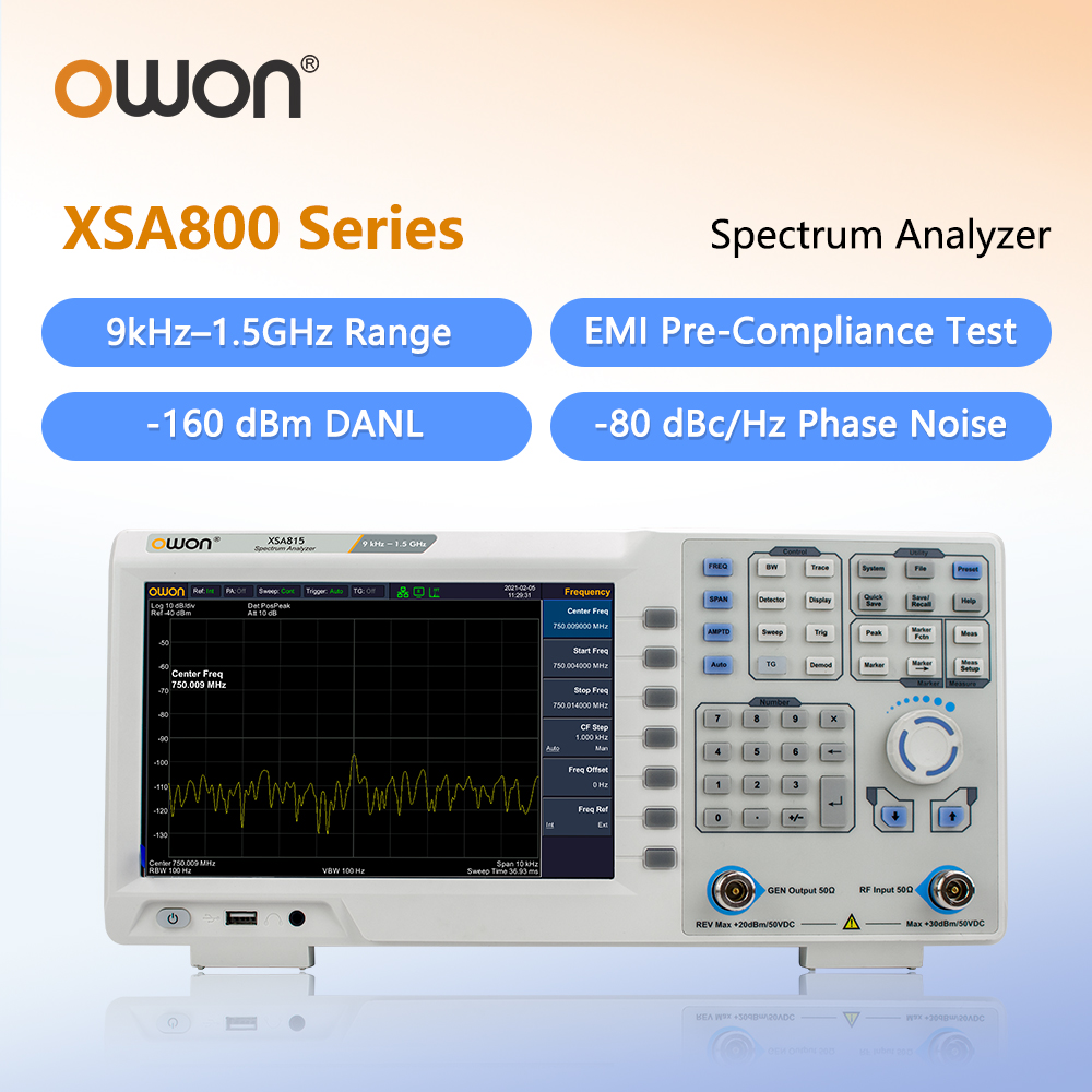 Signal Generator Spectrum Analyzer - OWON Spectrum Analyzer With Tracking Generator