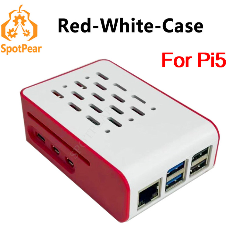 Raspberry Pi 5 8Gb Kit - Raspberry Pi 5 Red-White cooling Case