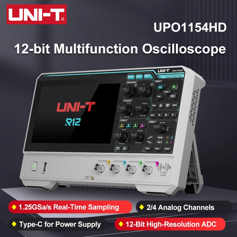 Signal Generator Spectrum Analyzer - UNI-T UPO1154HD UPO1082HD Oscilloscope High Resolution
