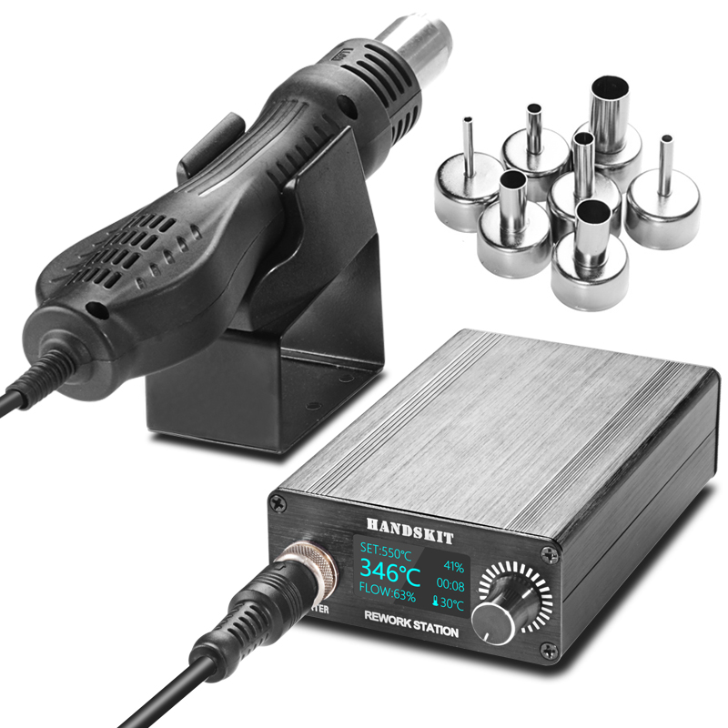 Micro Làm Lại Ga 700W Nhiệt Nó - đánh giá và giá Hot Air Rework Station T12