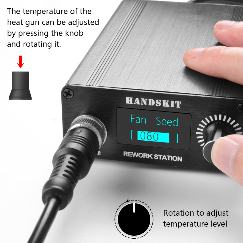 Micro Làm Lại Ga 700W Nhiệt Nó - đánh giá và giá Hot Air Rework Station T12