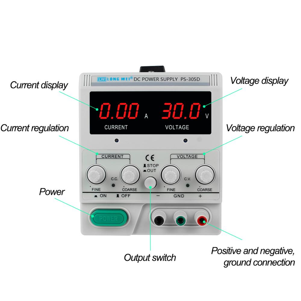 LW PS-305D 302D 303D 6402D 640 - đánh giá và giá Linear Lab Power Supply Adjustable