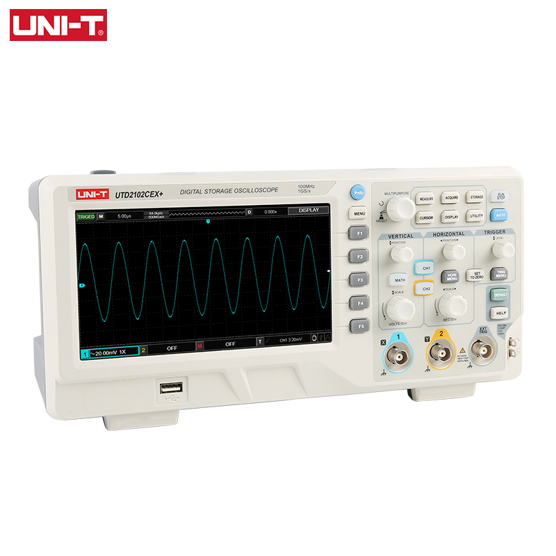 UNI-T UTD2102CEX + Lưu Trữ Kỹ  - đánh giá và giá Digital Storage Oscilloscope 100Mhz