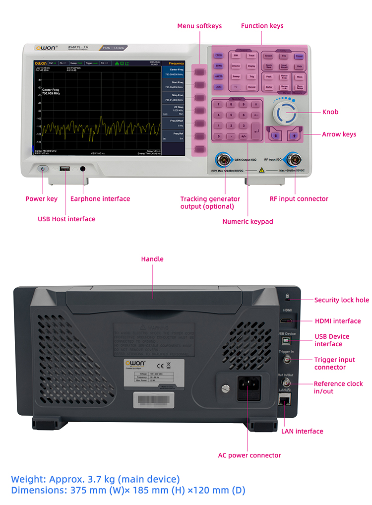 Portable Spectrum Analyzer 9kH - đánh giá và giá Signal Generator Spectrum Analyzer