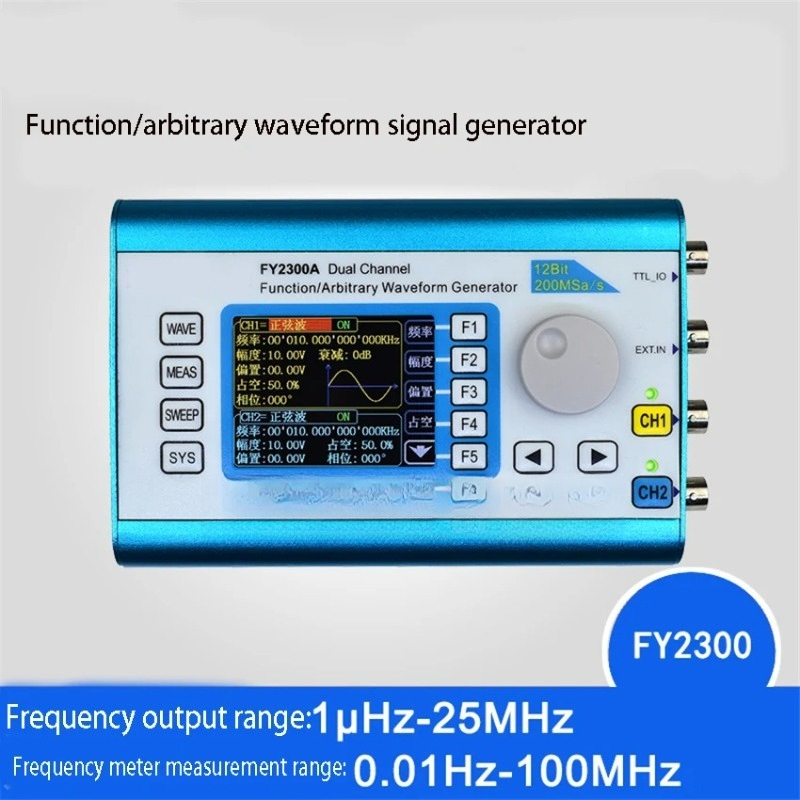 FY2300 Dual Channel DDS Functi - đánh giá và giá Function Arbitrary Waveform Generator