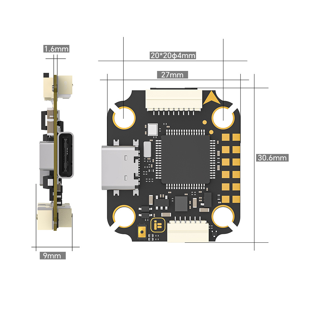 IFlight Borg F7 Mini Stack Bor - đánh giá và giá Fpv Flight Controller F7 Stack 60A