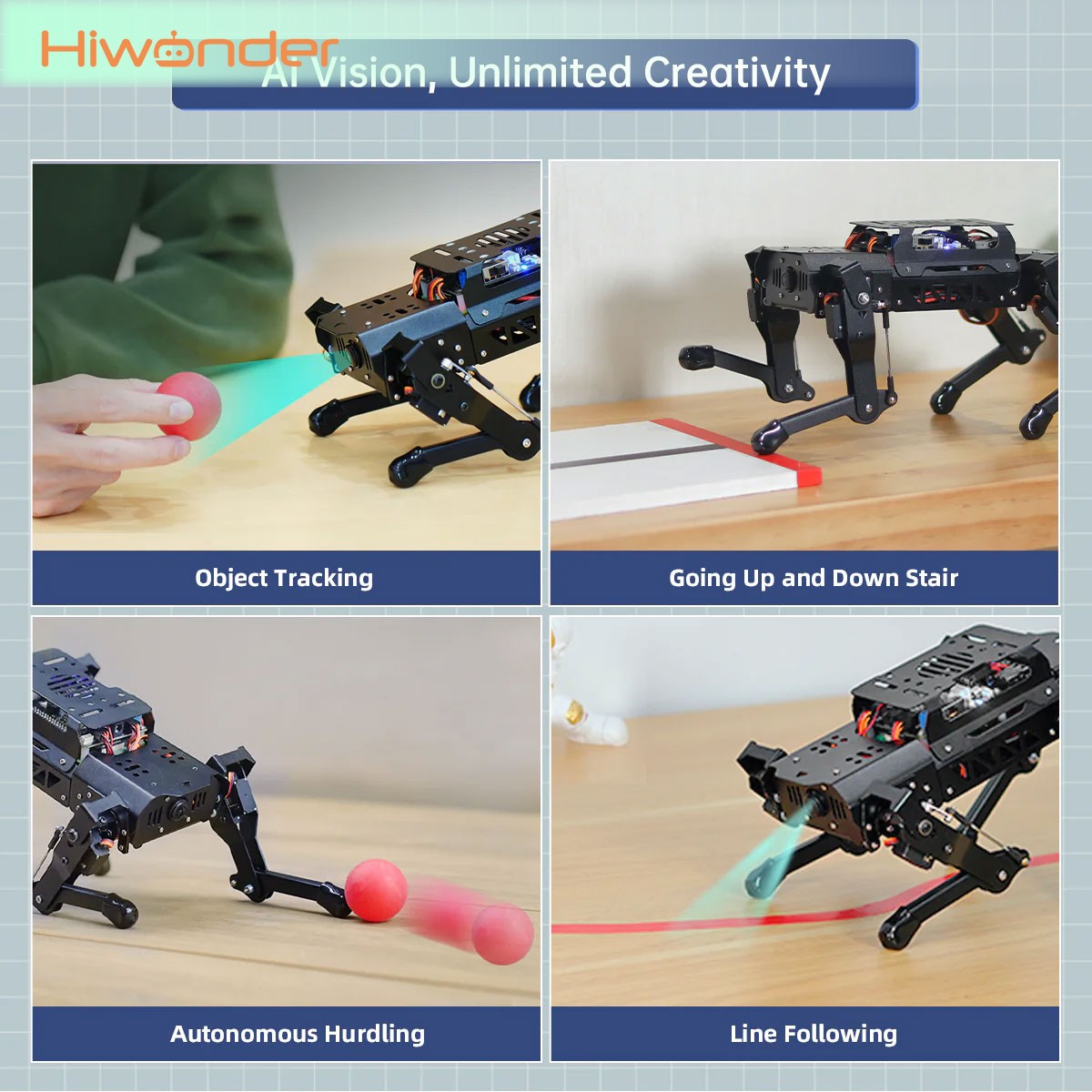 Hiwonder PuppyPi Standard Kit  - đánh giá và giá Raspberry Pi 5 8Gb Kit