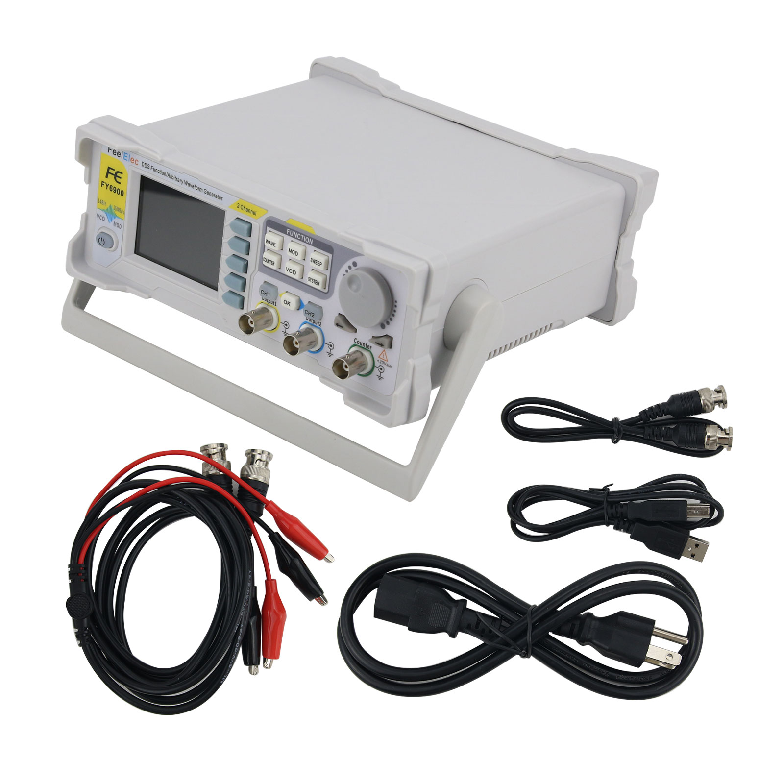 FY6900-50M 50MHz 2-Channel Fun - đánh giá và giá Function Arbitrary Waveform Generator