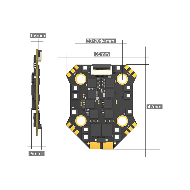 VoidFly for Borg-F7 Mini Stack - đánh giá và giá Fpv Flight Controller F7 Stack 60A
