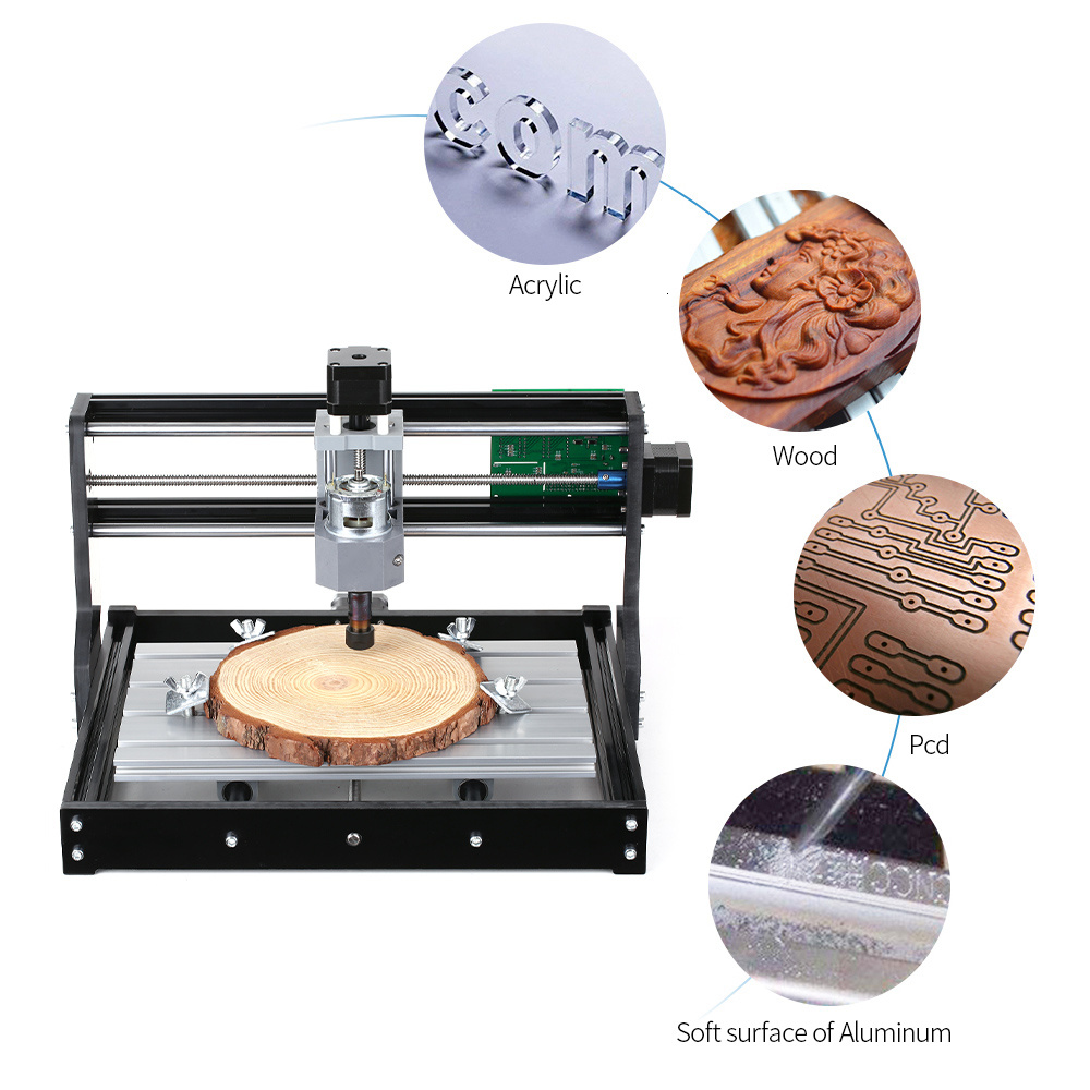CNC 3018 PRO Laser Khắc Gỗ CNC - đánh giá và giá Mini Laser Engraver Cnc Router
