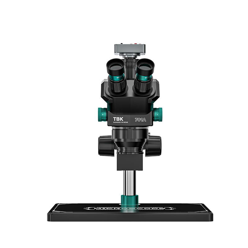 TBK 701A Trinocular Stereo Mic - đánh giá và giá Stereo Trinocular Microscope Pcb