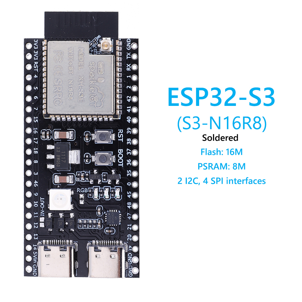 ESP32 S3 N16R8 N8R2 Dual Type- - đánh giá và giá Esp32 S3 Development Board Lot
