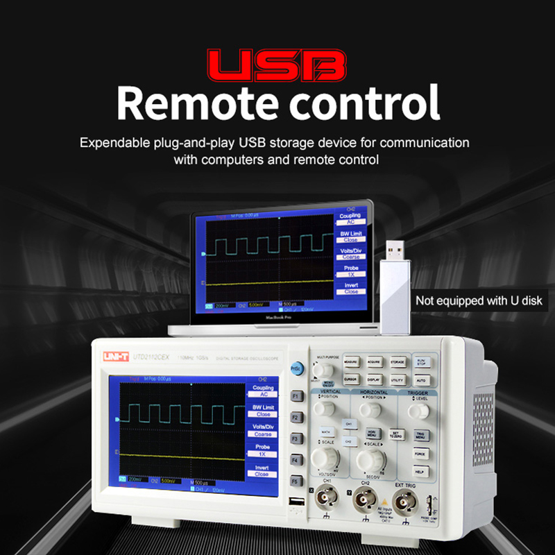 UNI-T Digital Oscilloscope UTD - đánh giá và giá Digital Storage Oscilloscope 100Mhz
