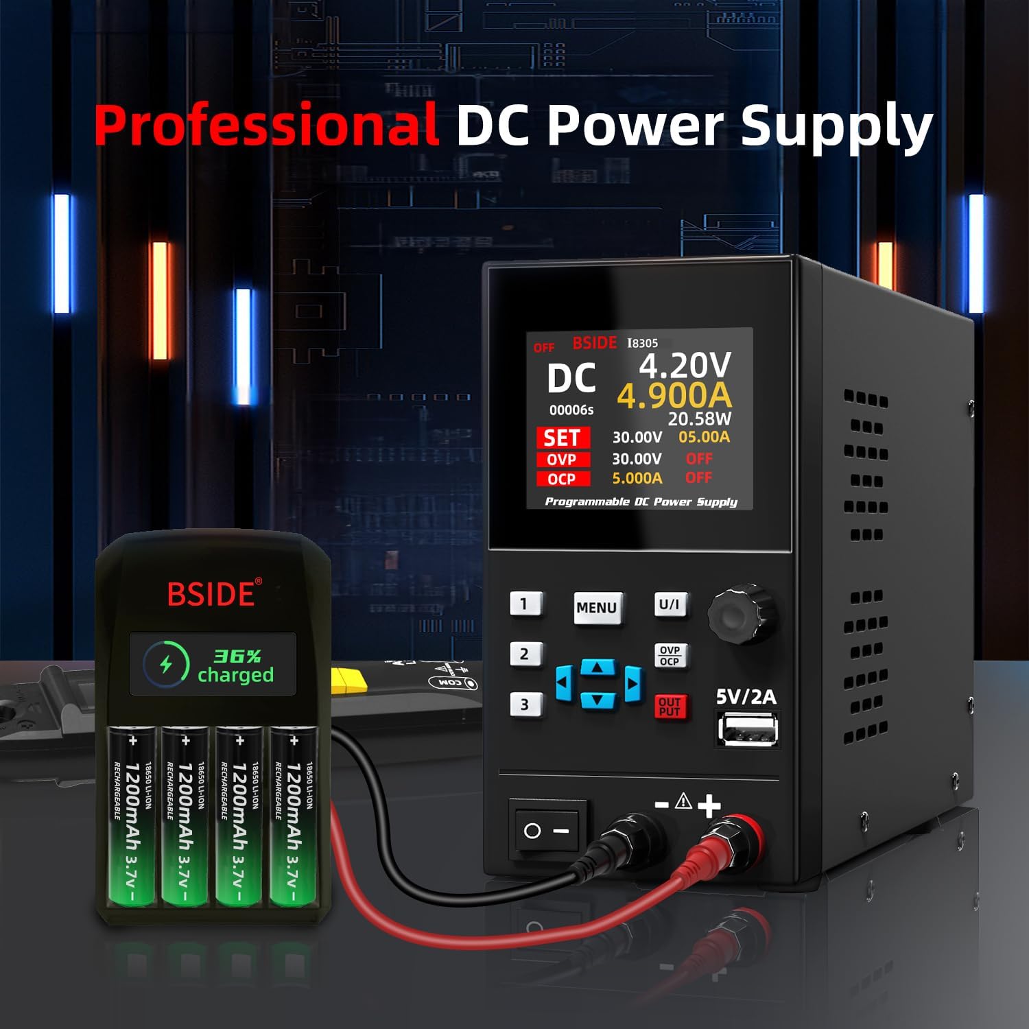 BSIDE DC Laboratory Regulated  - đánh giá và giá Programmable Dc Power Supply 30V 10A