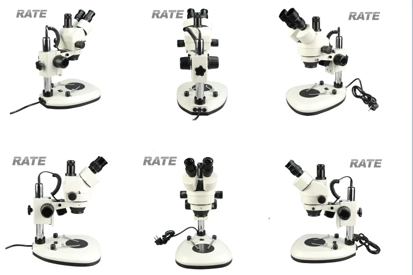 Factory 7x-45x Optical Industr - đánh giá và giá Stereo Trinocular Microscope Pcb