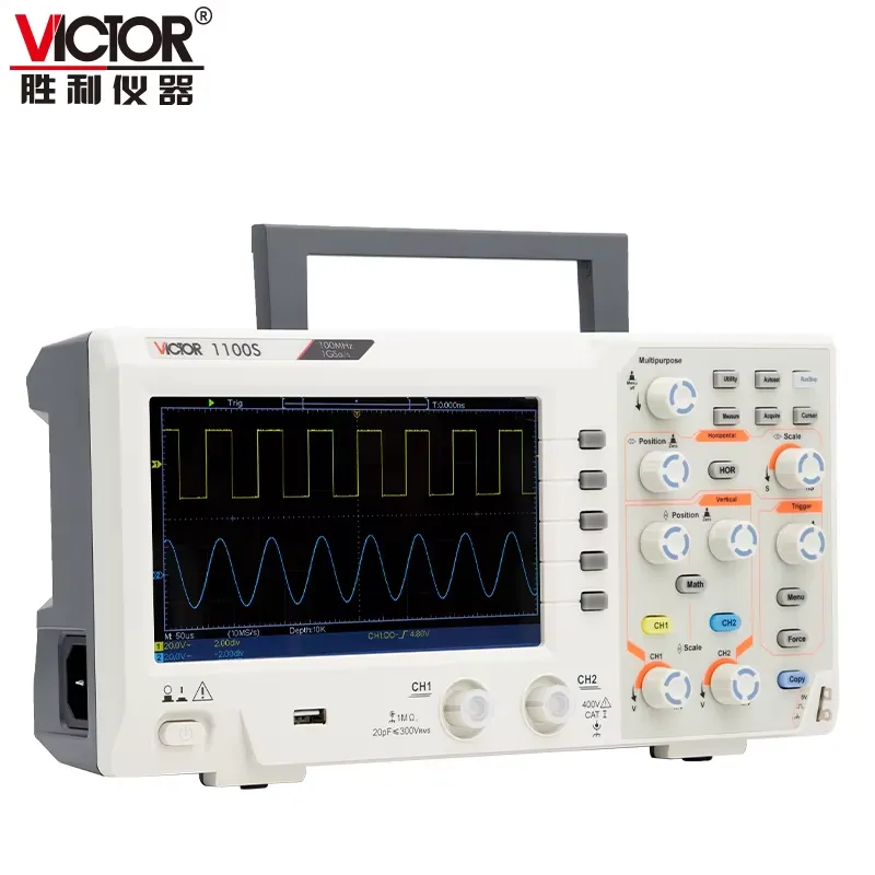 VICTOR 1100S 100 MHz Bandwidth - đánh giá và giá Digital Storage Oscilloscope 100Mhz