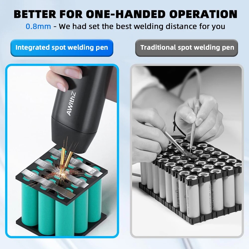 Awithz Portable Battery Spot W - đánh giá và giá Spot Welder 18650 Battery Pack