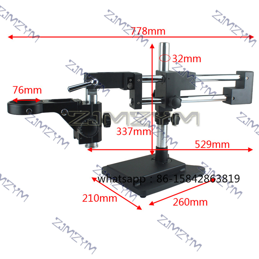 Universal Stand Double Boom Bi - đánh giá và giá Stereo Trinocular Microscope Pcb