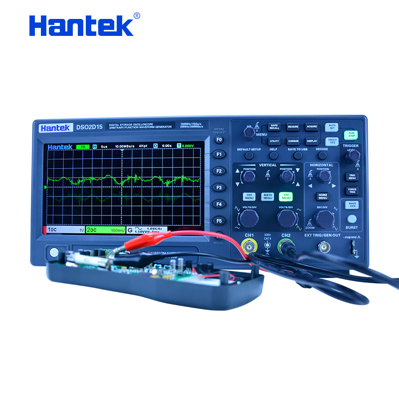 Hantek DSO2C10 2C15 2D10 2D15  - đánh giá và giá Digital Storage Oscilloscope 100Mhz