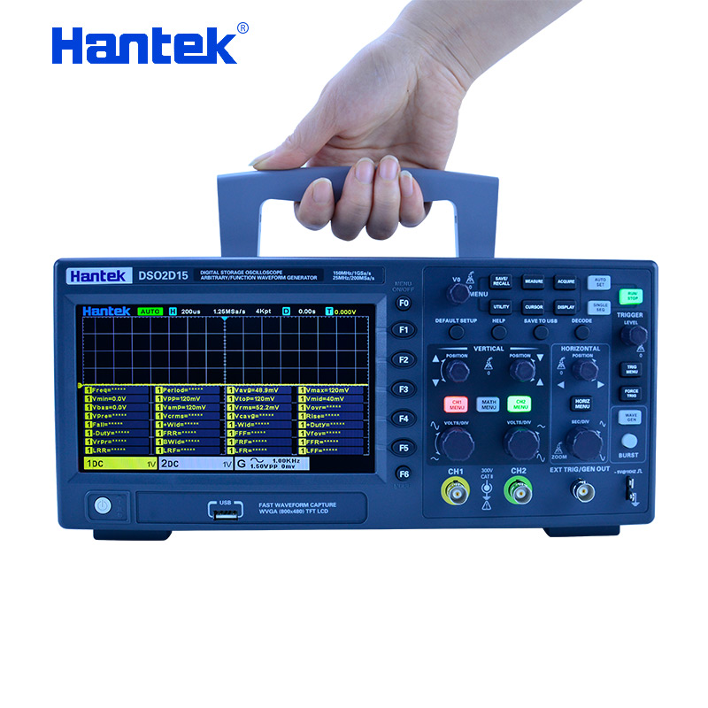 Hantek DSO2C10 2C15 2D10 2D15  - đánh giá và giá Digital Storage Oscilloscope 100Mhz