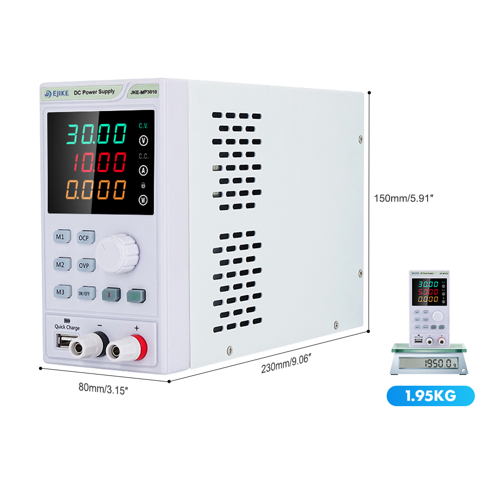 EJIKE DC Power Supply 300W Pro - đánh giá và giá Programmable Dc Power Supply 30V 10A