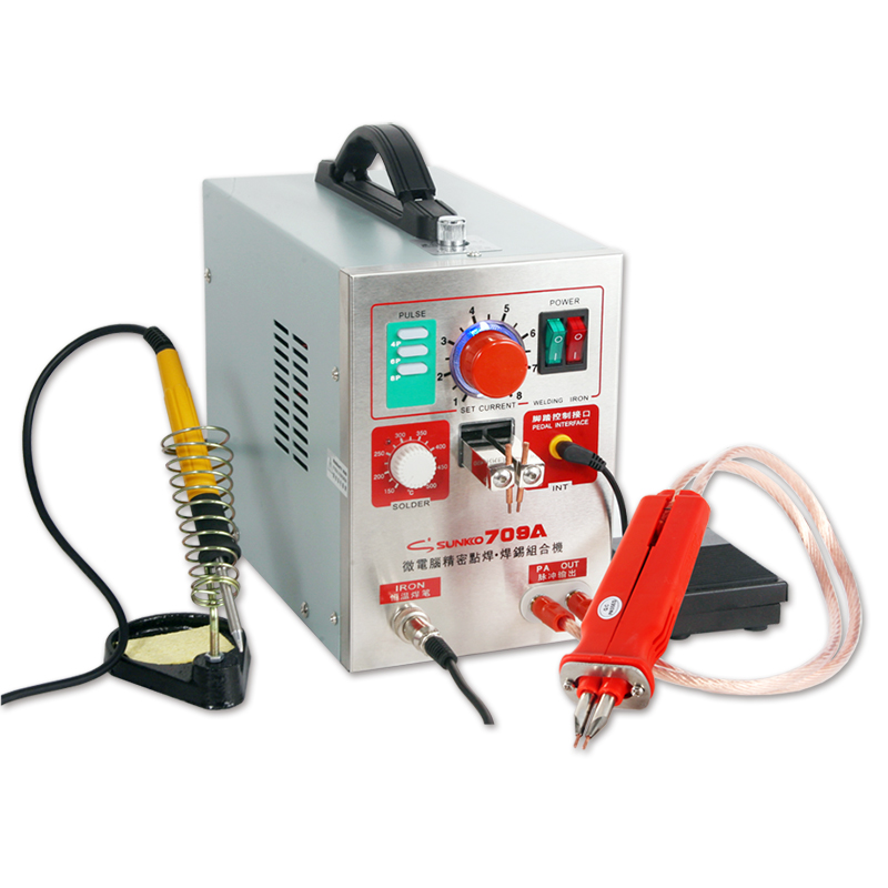 1.5KW SUNKKO 709A 220/110V Bat - đánh giá và giá Spot Welder 18650 Battery Pack