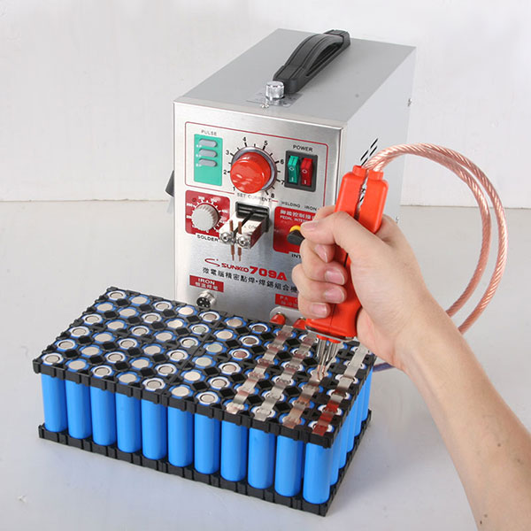 1.5KW SUNKKO 709A 220/110V Bat - đánh giá và giá Spot Welder 18650 Battery Pack