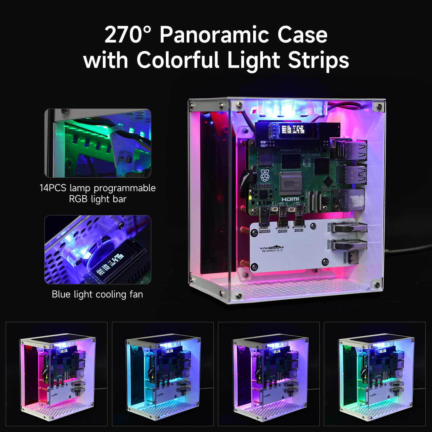 Raspberry Pi 5 Case Protective - đánh giá và giá Raspberry Pi 5 8Gb Kit