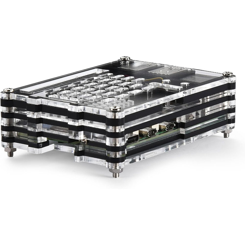 Acrylic Case with Active Coole - đánh giá và giá Raspberry Pi 5 8Gb Kit